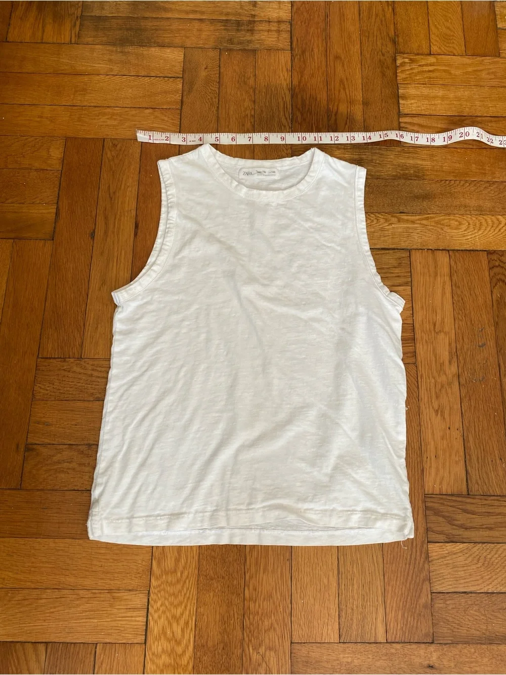 Zara Girls White Sleeveless Muscle Tank Top Size 10 / 140